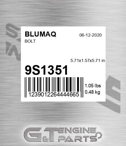 9S-1351 Bolt for BLUMAQ