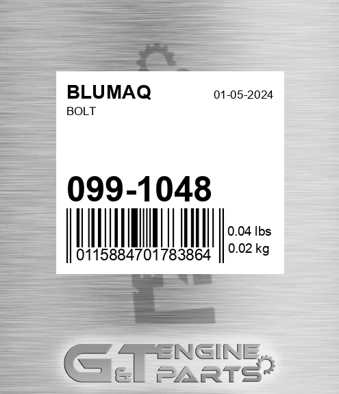 099-1048 Bolt for BLUMAQ