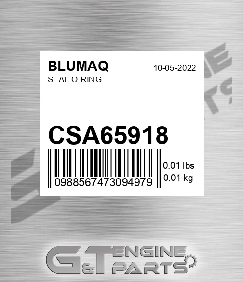 CSA65918 Seal O-ring