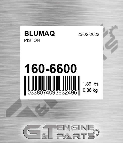 160-6600 Piston for BLUMAQ