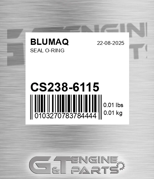 CS238-6115 Seal O-ring for BLUMAQ