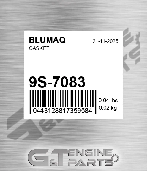 9S-7083 Gasket for BLUMAQ