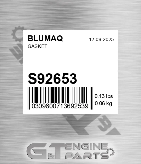 S92653 BLUMAQ Gasket