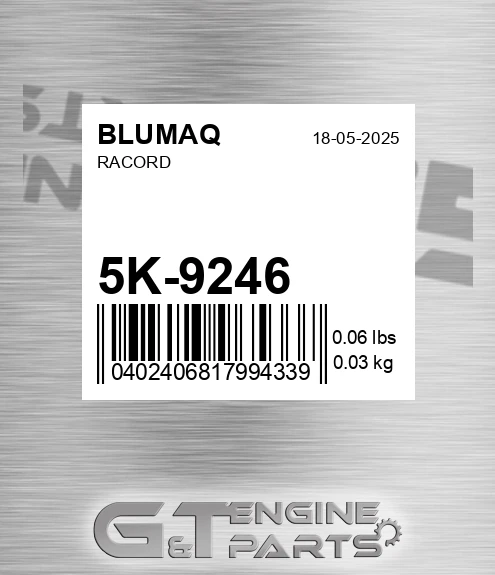5K-9246 Racord for BLUMAQ