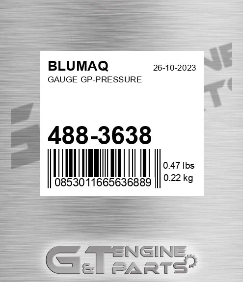 488-3638 Gauge Gp-pressure for BLUMAQ
