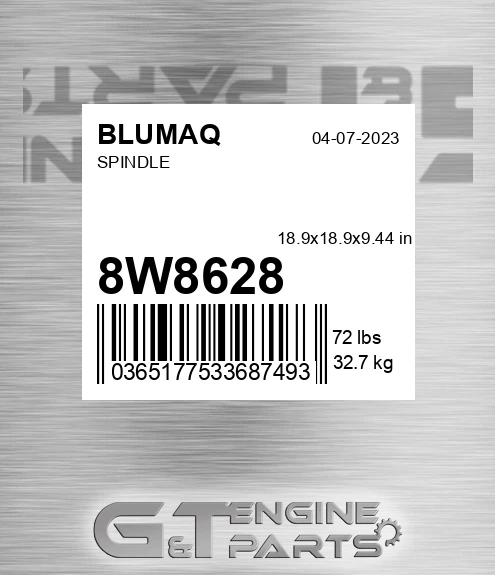 8W-8628 Spindle for BLUMAQ