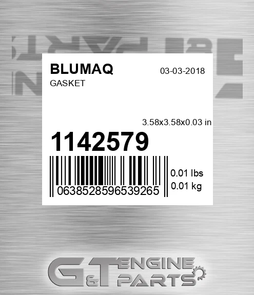 114-2579 Gasket for BLUMAQ