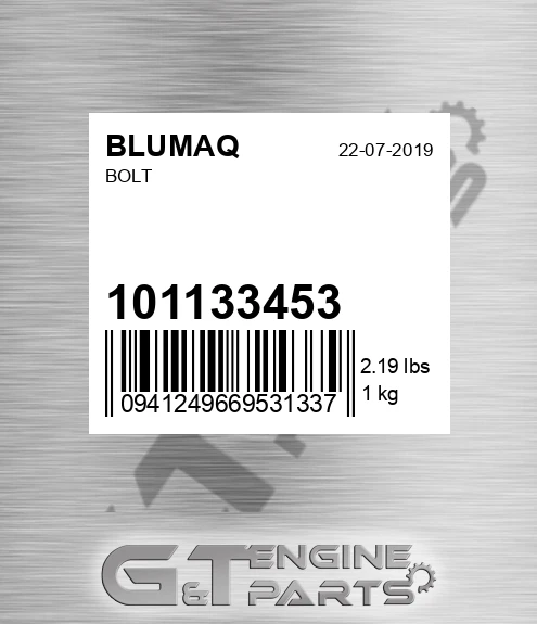 101133453 Bolt