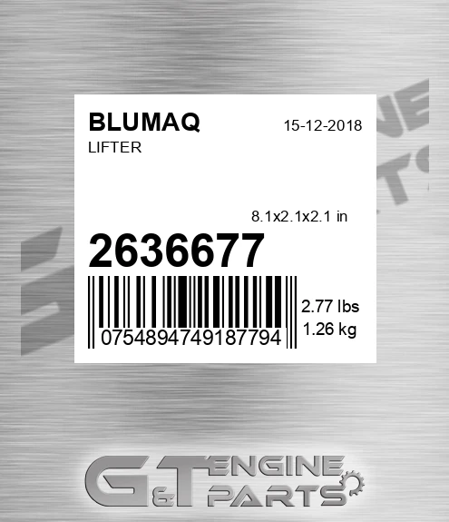 263-6677 Lifter for BLUMAQ