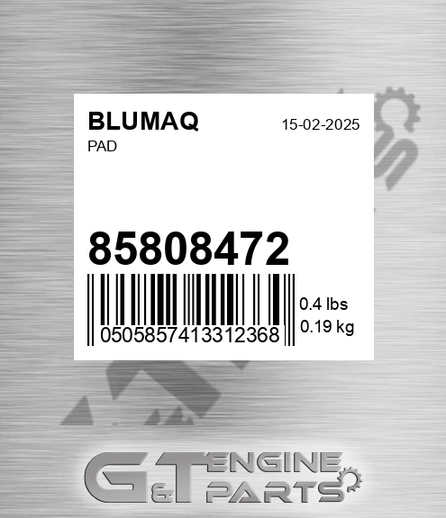 85808472 Pad
