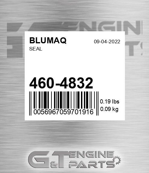 460-4832 Seal for BLUMAQ