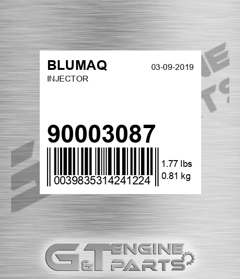 900.03087 Injector for BLUMAQ