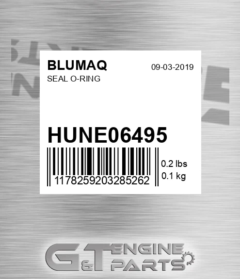 HUNE06495 Seal O-ring for BLUMAQ