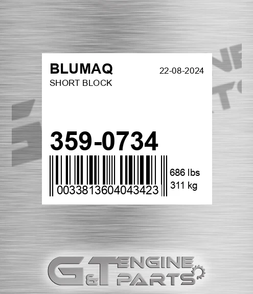 359-0734 Short Block