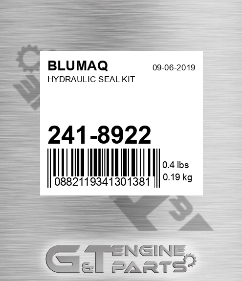 241-8922 Hydraulic Seal Kit for BLUMAQ