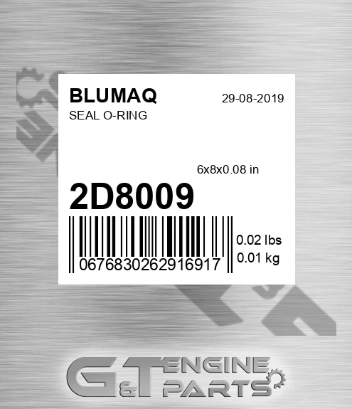 2D-8009 Seal O-ring for BLUMAQ