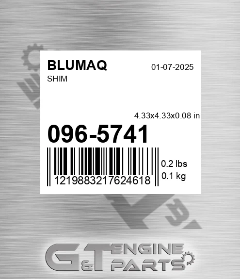 096-5741 Shim for BLUMAQ