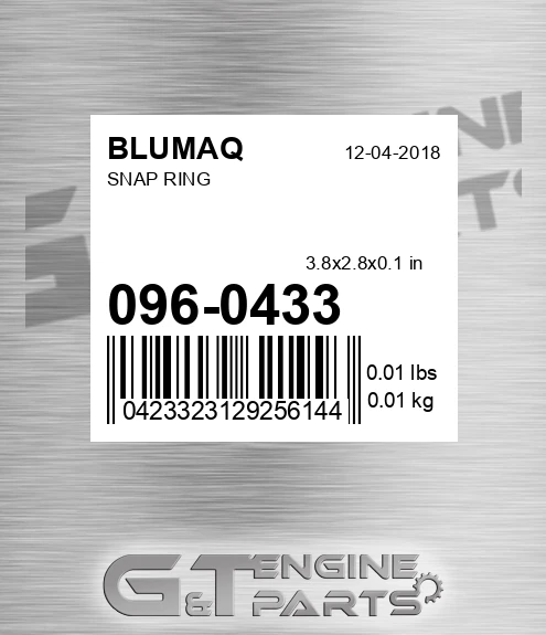 096-0433 Snap Ring for BLUMAQ