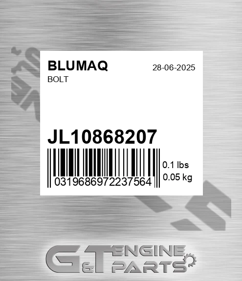 JL10868207 Bolt for BLUMAQ