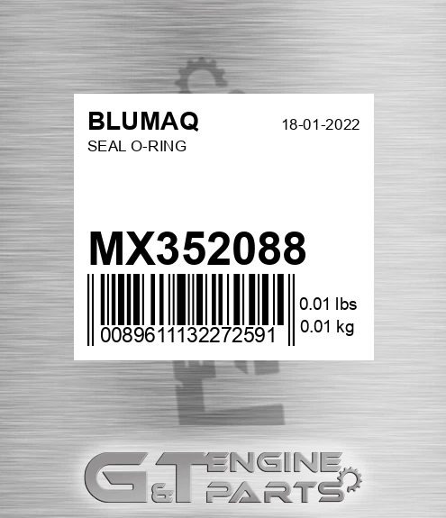MX352088 BLUMAQ Seal O-ring