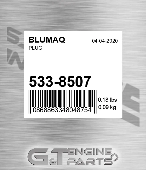 533-8507 Plug for BLUMAQ