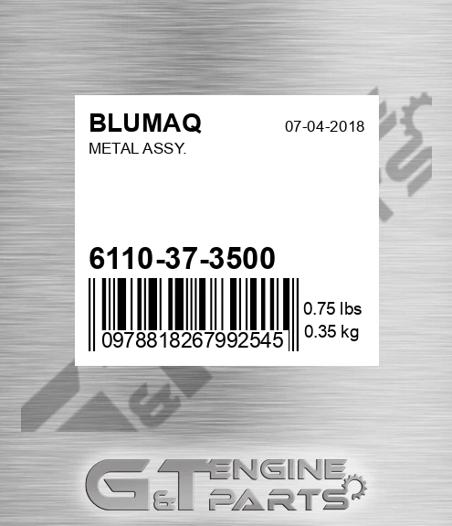 6110-37-3500 Metal Assy. for BLUMAQ