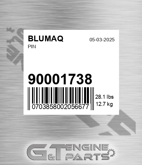 900.01738 Pin for BLUMAQ