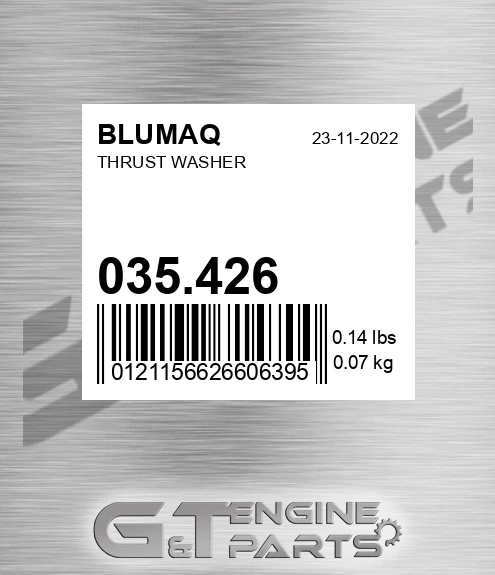 035.426 Thrust Washer for BLUMAQ