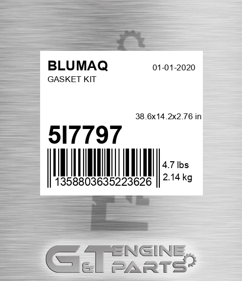 5I-7797 BLUMAQ Gasket Kit