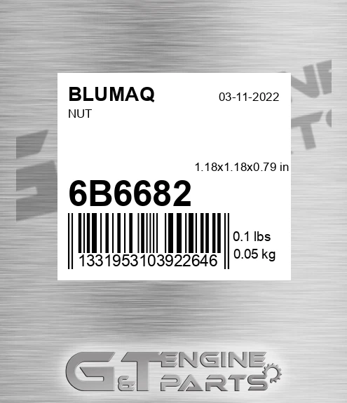 6B-6682 Nut for BLUMAQ