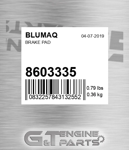 8603335 BLUMAQ Brake Pad