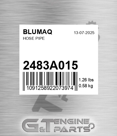 2483A015 Hose Pipe
