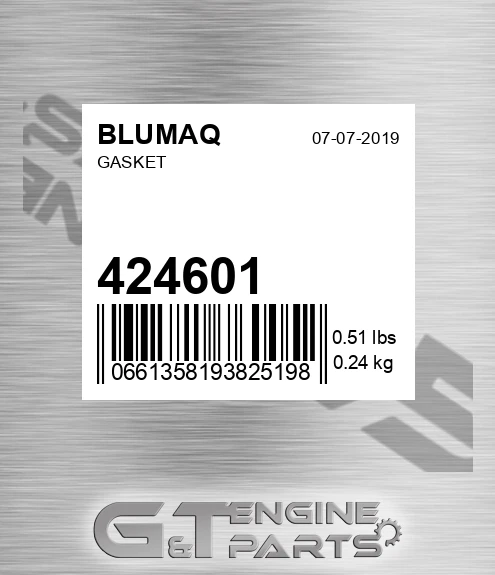 424601 Gasket for BLUMAQ