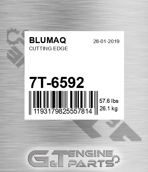 7T-6592 Cutting Edge for BLUMAQ