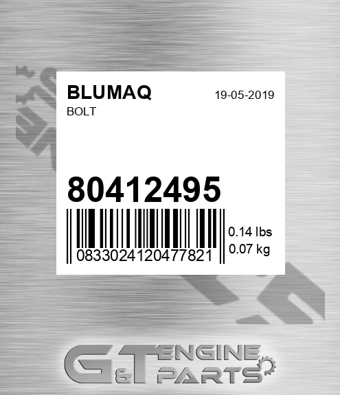 80412495 BLUMAQ Bolt