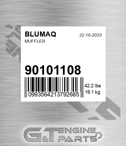 901.01108 Muffler for BLUMAQ