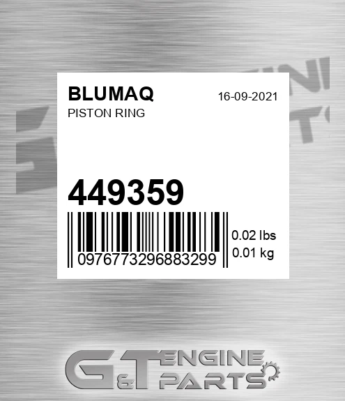 449359 Piston Ring for BLUMAQ
