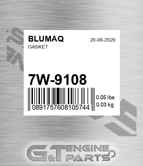7W-9108 Gasket for BLUMAQ