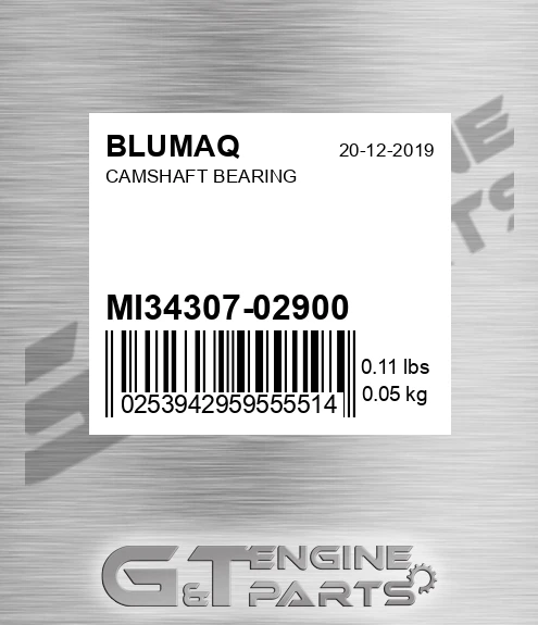 MI34307-02900 Camshaft Bearing for BLUMAQ
