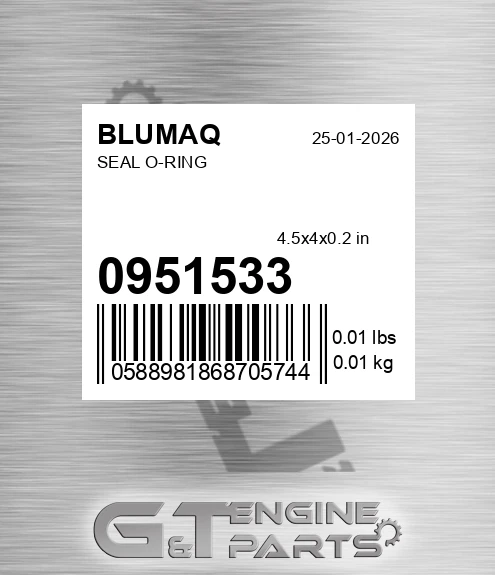 095-1533 Seal O-ring for BLUMAQ