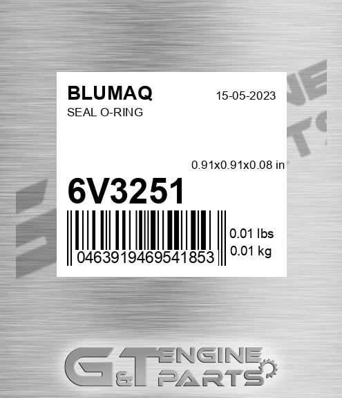 6V-3251 Seal O-ring for BLUMAQ