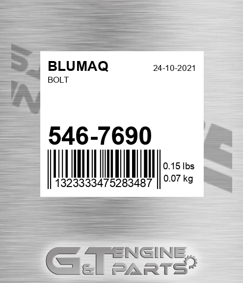 546-7690 Bolt for BLUMAQ