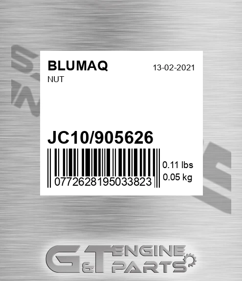 JC10/905626 Nut for BLUMAQ