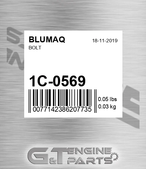 1C-0569 Bolt for BLUMAQ