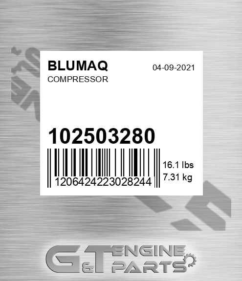102503280 Compressor for BLUMAQ