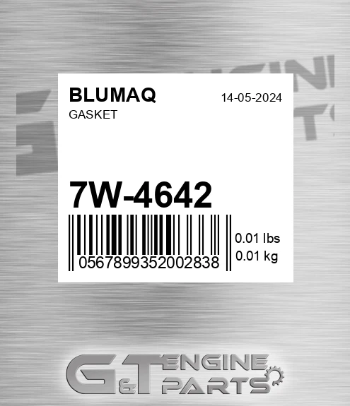 7W-4642 Gasket for BLUMAQ