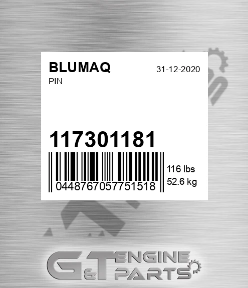 117301181 Pin for BLUMAQ