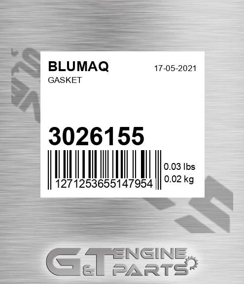 3026155 Gasket for BLUMAQ