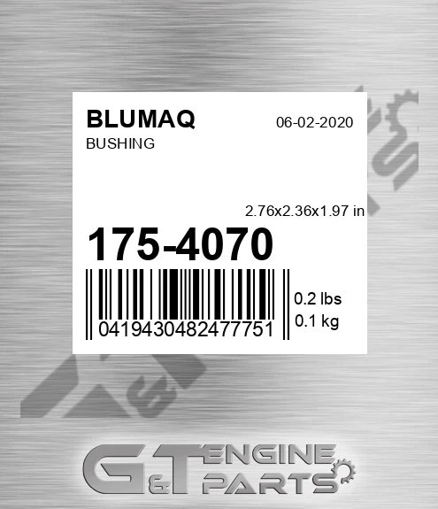 175-4070 Bushing for BLUMAQ