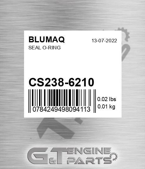 CS238-6210 Seal O-ring for BLUMAQ